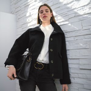 Glennon Coat. Petite - Petite XL, Black